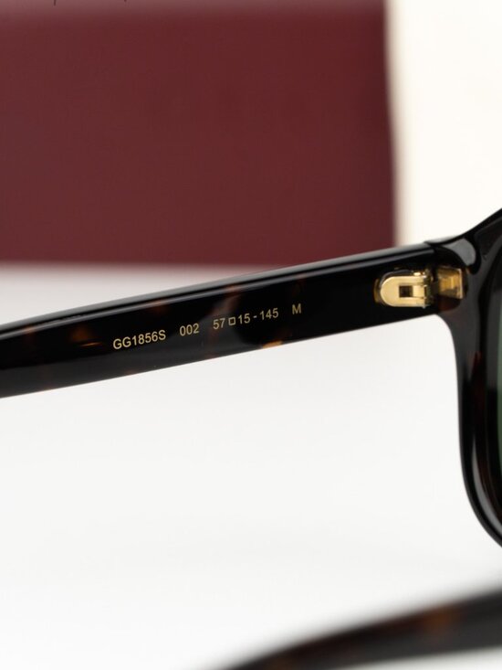 Gucci Women Sunglasses Havana Green Pilot GG1856S 002 NEW AUTHENTIC main image 5